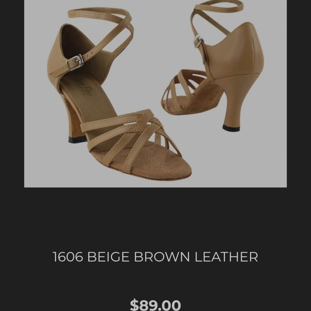 Salsa Ballroom Dance Shoes, Size 4.5 to 10, 2.5 and 3 inch heel